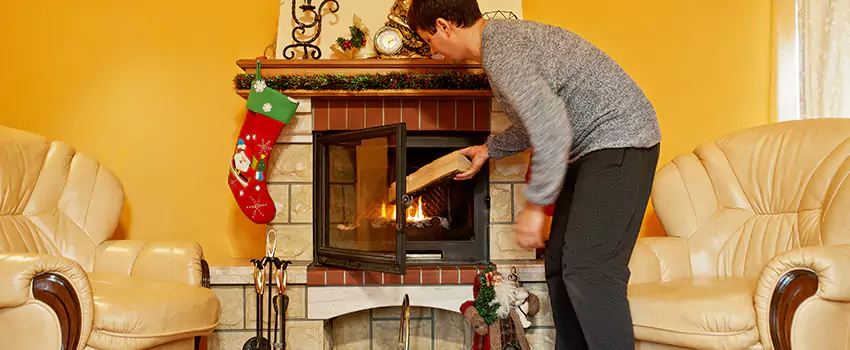 Rusted Metal Fireplace Restoration in Leesburg, Virginia