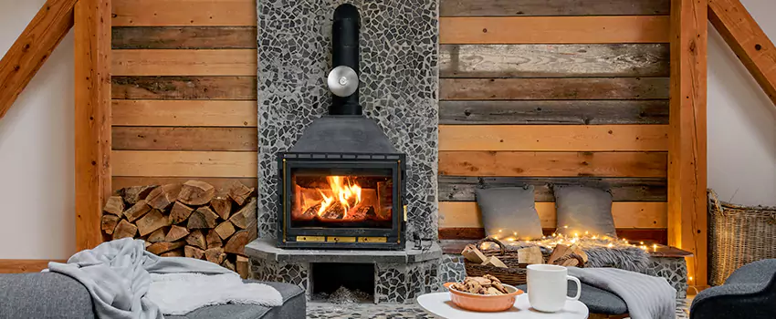 Thelin Hearth Products Direct Vent Gas Stove Fireplace Inspection in Leesburg, Virginia